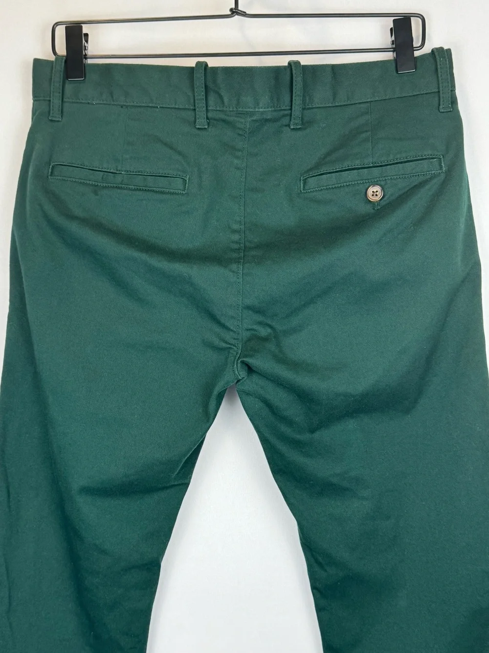 J. Crew Factory Men's Slim Fit Flex Chino Pants Forest Green Cotton Blend 30x30